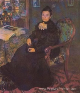 Portrait de E.Kustodieva, mère de l'artiste Portrait de E.Kustodieva, mère de l'artiste