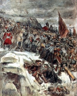Les troupes russes sous Suvorov traversent les Alpes (étude) Les troupes russes sous Suvorov traversent les Alpes (étude)