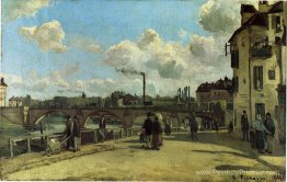 Vue de Pontoise: Quai au Pothuis Vue de Pontoise: Quai au Pothuis