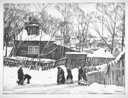 Sergiyev Posad. Petite maison dans les immeubles Sergiyev Posad. Petite maison dans les immeubles