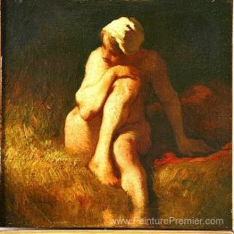 Paysanne nue sur la rivière Paysanne nue sur la rivière
