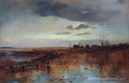 Automne. Village près du ruisseau Automne. Village près du ruisseau