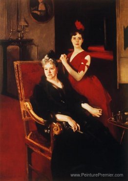 Mme Edward Burckhardt et sa fille Louise Mme Edward Burckhardt et sa fille Louise