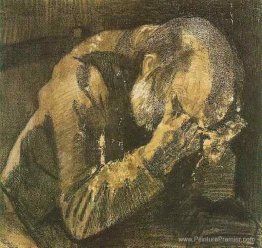 Homme avec sa tête dans ses mains Homme avec sa tête dans ses mains