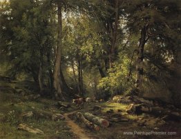 Troupeau dans la forêt Troupeau dans la forêt