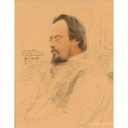 Portrait de l'écrivain Yevgeny Nikolayevich Chirikov Portrait de l'écrivain Yevgeny Nikolayevich Chirikov