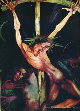 Crucifixion et autoportrait avec inge à côté de la croix Crucifixion et autoportrait avec inge à côté de la croix