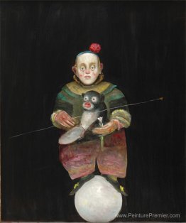 Nain avec singe Nain avec singe