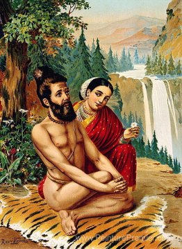Menaka la nymphe tentant le yogi Menaka la nymphe tentant le yogi