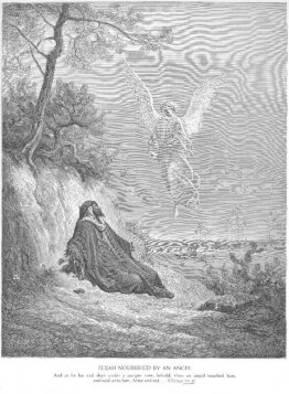 Elijah est nourri par un ange Elijah est nourri par un ange