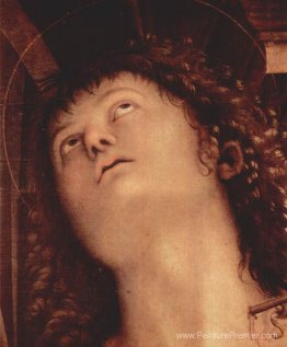 Madonna intronisée avec St. John the Tufer et St. Sebastian (dét Madonna intronisée avec St. John the Tufer et St. Sebastian (dét