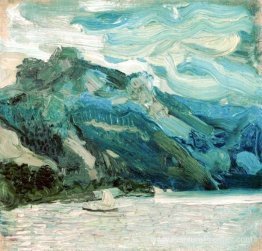 Lac Traunsee avec la montagne Schlafende Griechin Lac Traunsee avec la montagne Schlafende Griechin