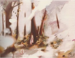 Paysage rose doux Paysage rose doux
