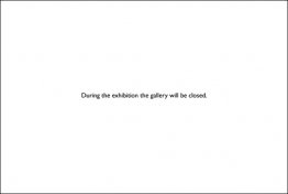 Galerie fermée Galerie fermée