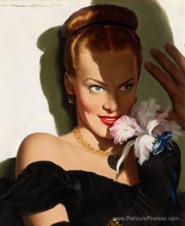 Fille avec une orchidée Fille avec une orchidée