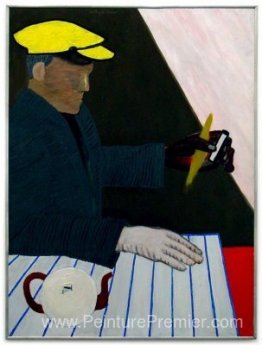 Homme en bonnet jaune Homme en bonnet jaune