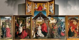 Polype avec la nativité Polype avec la nativité