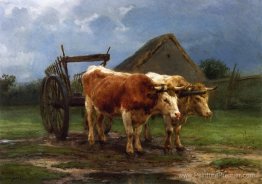 Bœufs tirant un chariot Bœufs tirant un chariot