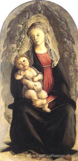 Madonna dans la gloire avec le séraphim Madonna dans la gloire avec le séraphim