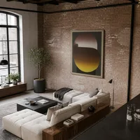 La lumière blanche semble sortir — Loft moderne