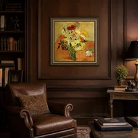 Vase japonais avec roses et anémones — Bibliothèque classique