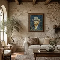Autoportrait avec chapeau en feutre — Villa italienne