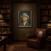 Autoportrait avec chapeau en feutre — Bibliothèque classique