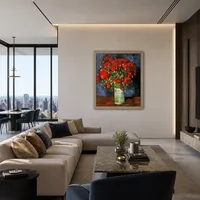 Vase avec coquelicots rouges — Penthouse de luxe