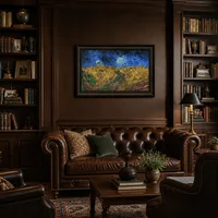 Wheatfield avec corbeaux — Bibliothèque classique