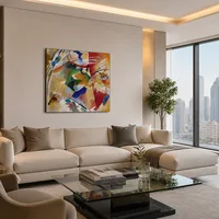 Peinture avec centre vert — Penthouse de luxe