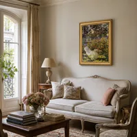 Alice Hoschede dans le jardin — Appartement parisien