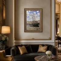 Bateau à marée basse à fecamp — Hôtel de charme