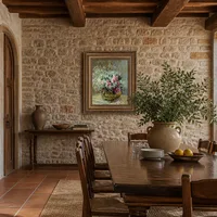 Fleurs dans un pot — Villa italienne