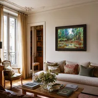 Étang et pont de lis à eau — Appartement parisien