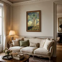 Femme avec un parasol (également connu sous le nom d'étude d'une — Appartement parisien