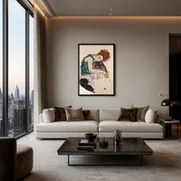 Femme assise avec genou plié — Penthouse de luxe
