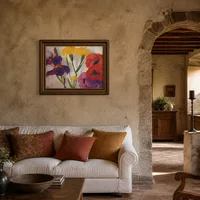 Iris et coquelicots — Villa italienne
