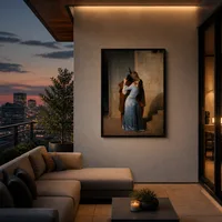 Le baiser — Terrasse de penthouse urbain