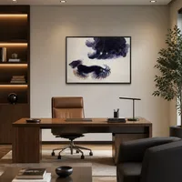 Dynamisme d'un chien en laisse — Bureau design
