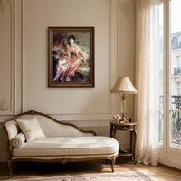 Dame en rose — Appartement parisien