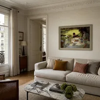 Petit déjeuner dans le jardin — Appartement parisien