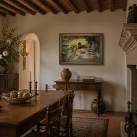 Petit déjeuner dans le jardin — Villa italienne