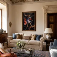 L'archange Michael bat Satan — Villa italienne