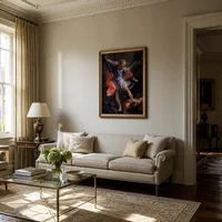 L'archange Michael bat Satan — Intérieur de musée