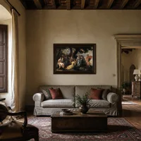 Minerva avec les muses — Villa italienne