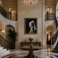 La fille avec une boucle d'oreille perle — Grand hall d'entrée