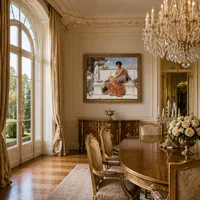 À l'époque de Sappho — Salle à manger de château