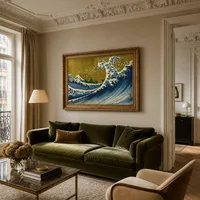 Une version colorée de la grande vague — Appartement parisien