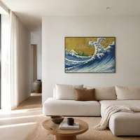 Une version colorée de la grande vague — Maison scandinave