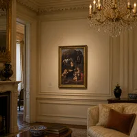 La vierge des rochers — Intérieur de musée